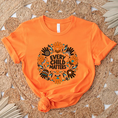 Every Child Matters Orange Shirt Day Pattern Unisex T-shirt/Hoodie/Sweatshirt