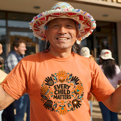 Every Child Matters Orange Shirt Day Pattern Unisex T-shirt/Hoodie/Sweatshirt