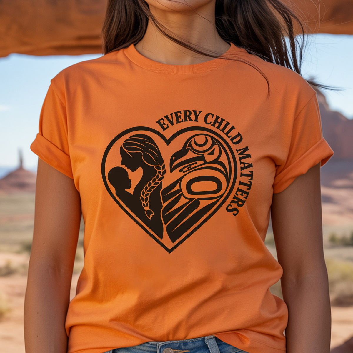 Every Child Matters Raven Heart Unisex T-shirt/Hoodie/Sweatshirt