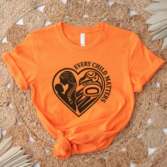 Every Child Matters Raven Heart Unisex T-shirt/Hoodie/Sweatshirt