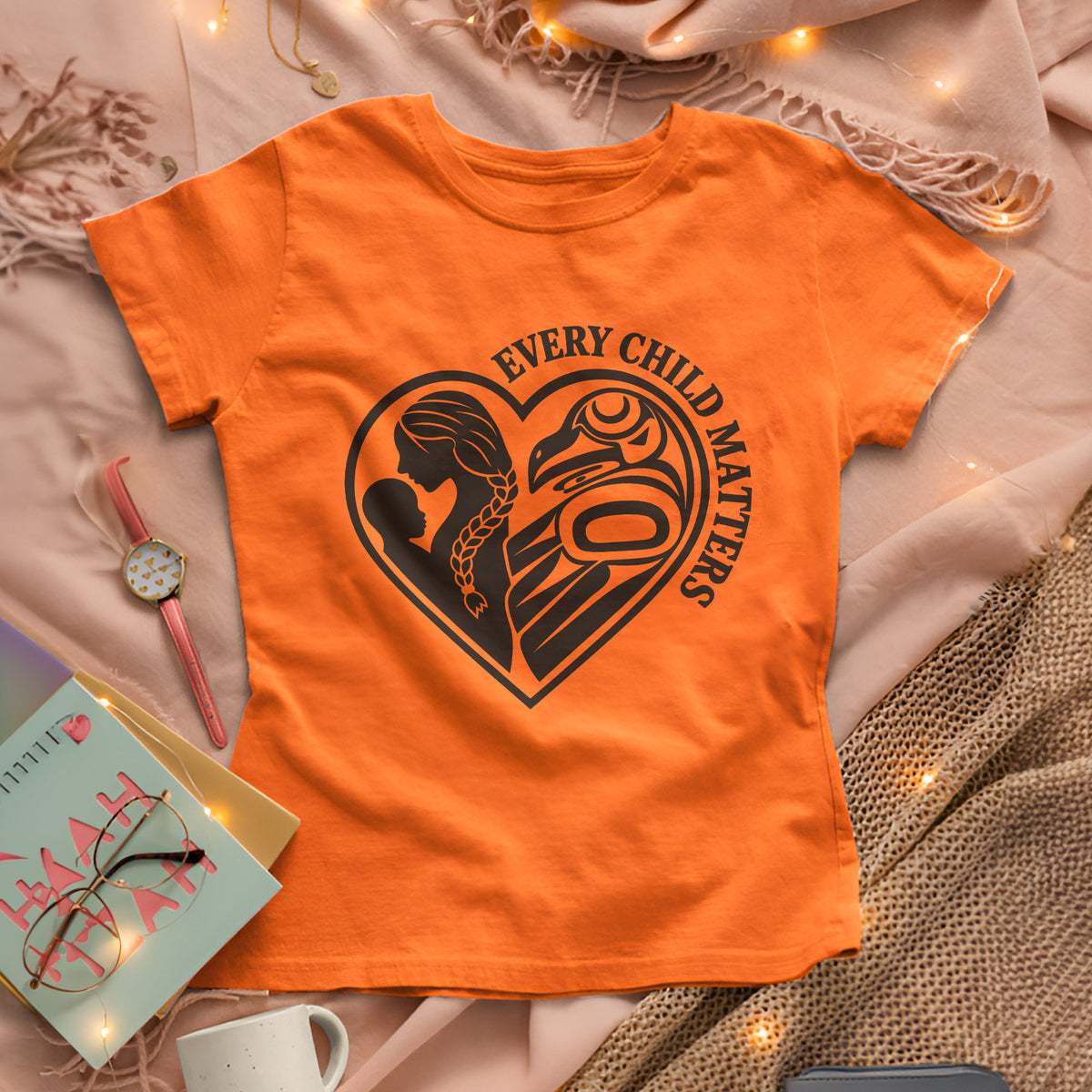 Every Child Matters Raven Heart Unisex T-shirt/Hoodie/Sweatshirt