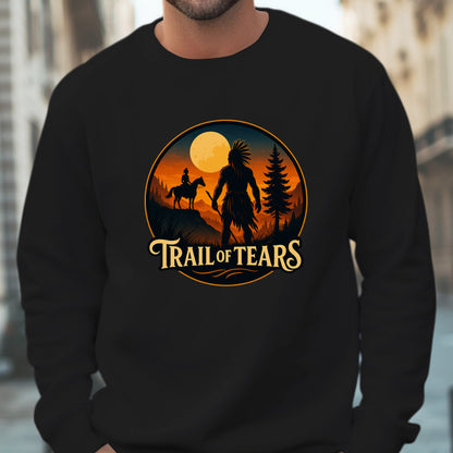 Trail of Tears Journey - Warrior Silhouette Design Unisex T-Shirt/Hoodie/Sweatshirt