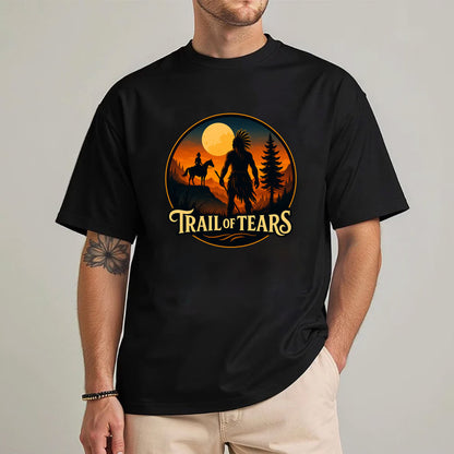 Trail of Tears Journey - Warrior Silhouette Design Unisex T-Shirt/Hoodie/Sweatshirt