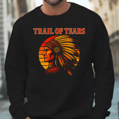 Trail of Tears Chief Headdress Graphic Vintage Style Unisex T-Shirt/Hoodie/Sweatshirt