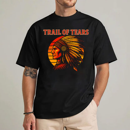Trail of Tears Chief Headdress Graphic Vintage Style Unisex T-Shirt/Hoodie/Sweatshirt