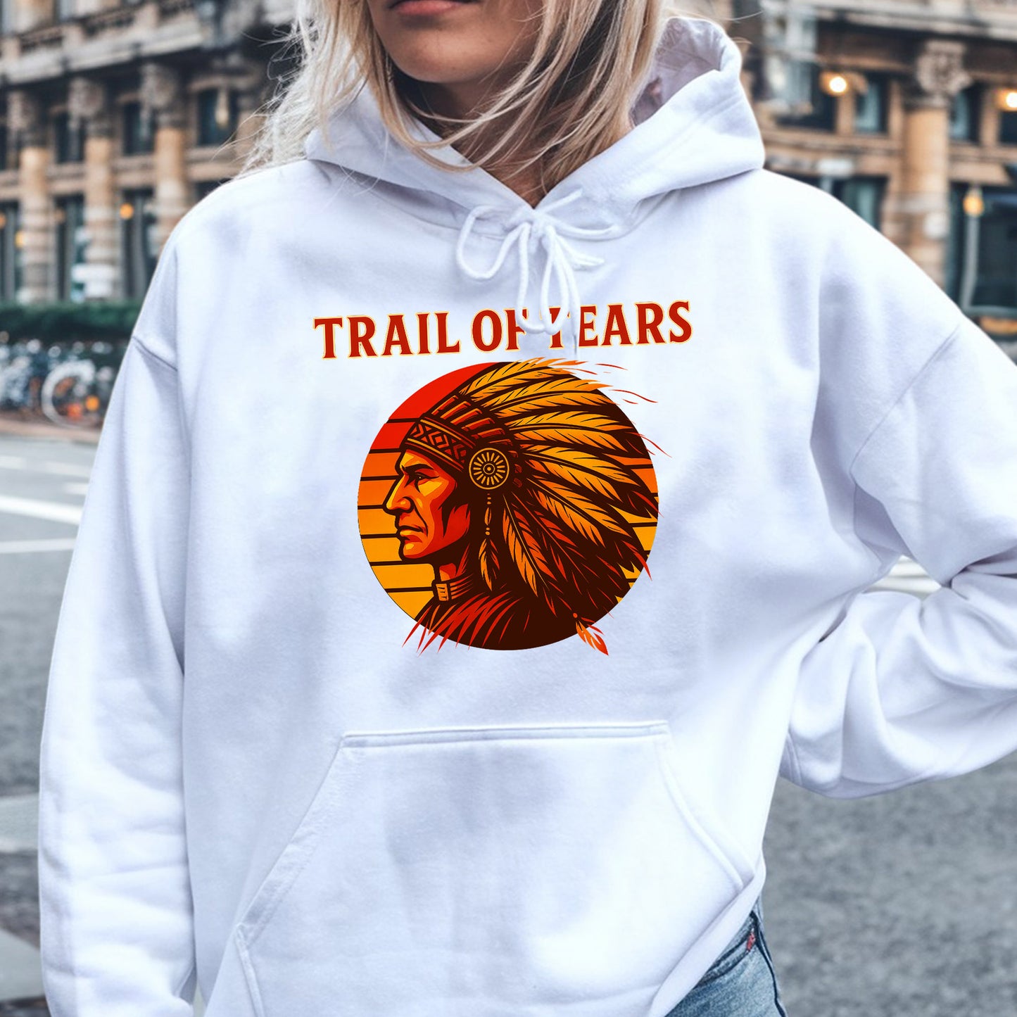 Trail of Tears Chief Headdress Graphic Vintage Style Unisex T-Shirt/Hoodie/Sweatshirt