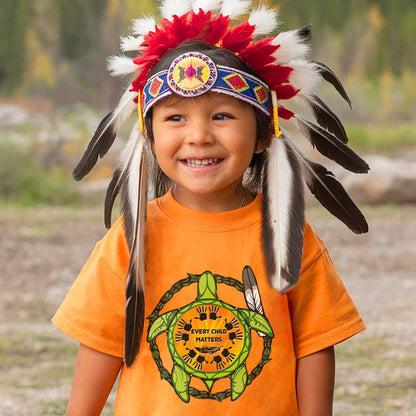 Every Child Matters - Turtle & Feather Orange Unisex T-Shirt/Hoodie/Sweatshirt