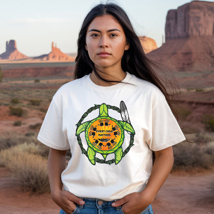 Every Child Matters - Turtle & Feather Orange Unisex T-Shirt/Hoodie/Sweatshirt