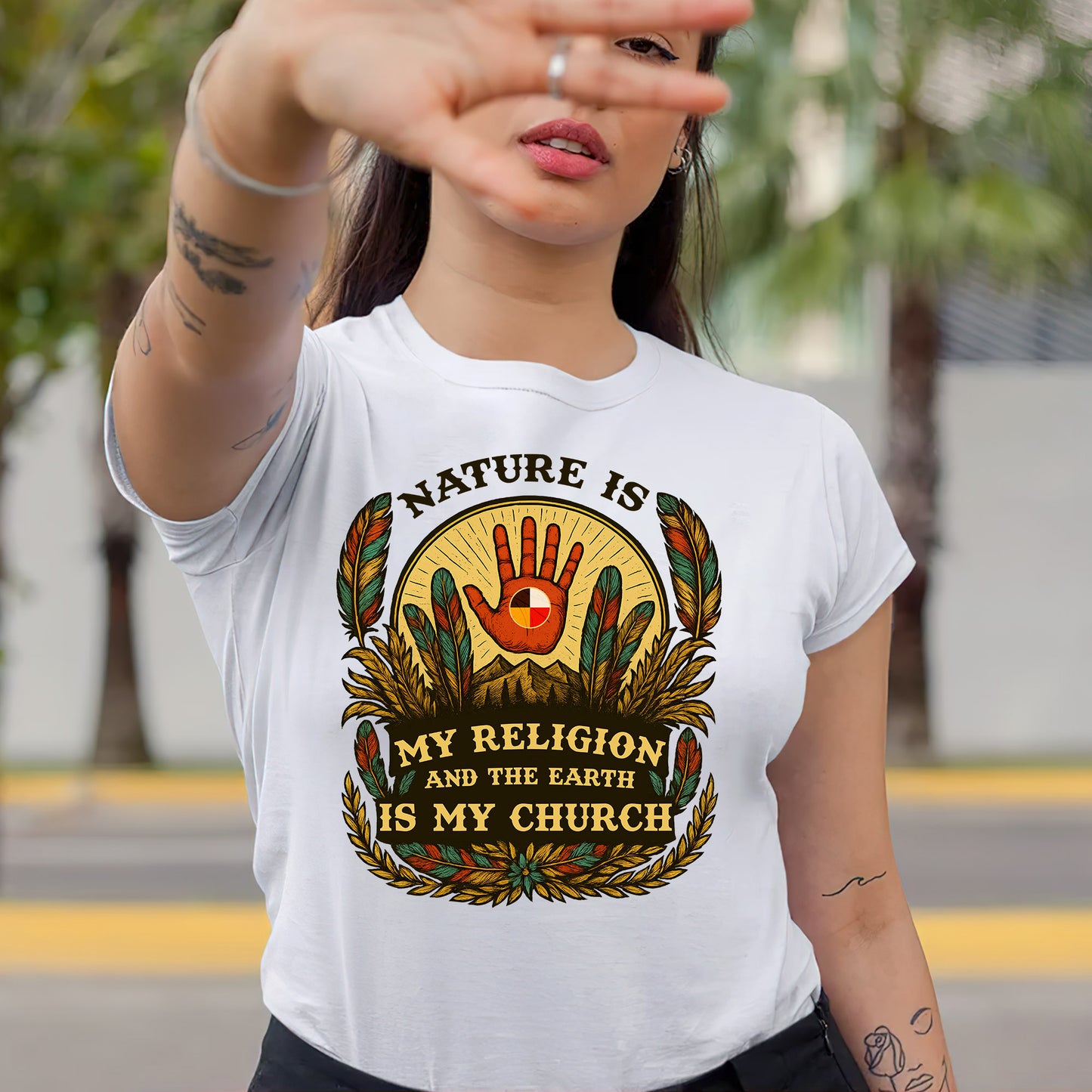 Nature Is My Religion - Indigenous Spirituality Earth Unisex T-Shirt/T-Shirt V-Neck/Hoodie/Sweatshirt