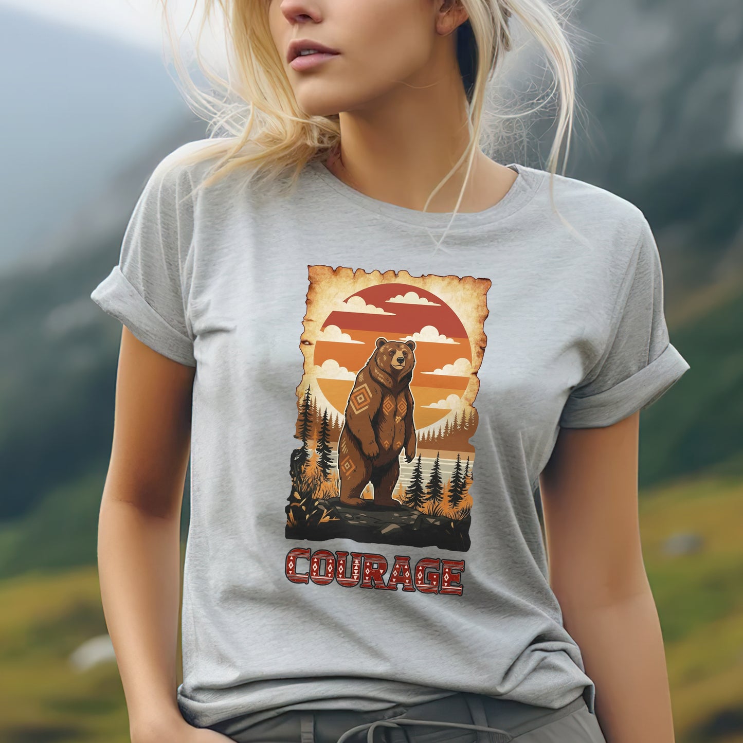 The Seven Sacred Laws Animal - Bear Native American Unisex T-Shirt/T-Shirt V-Neck/Hoodie/Sweatshirt
