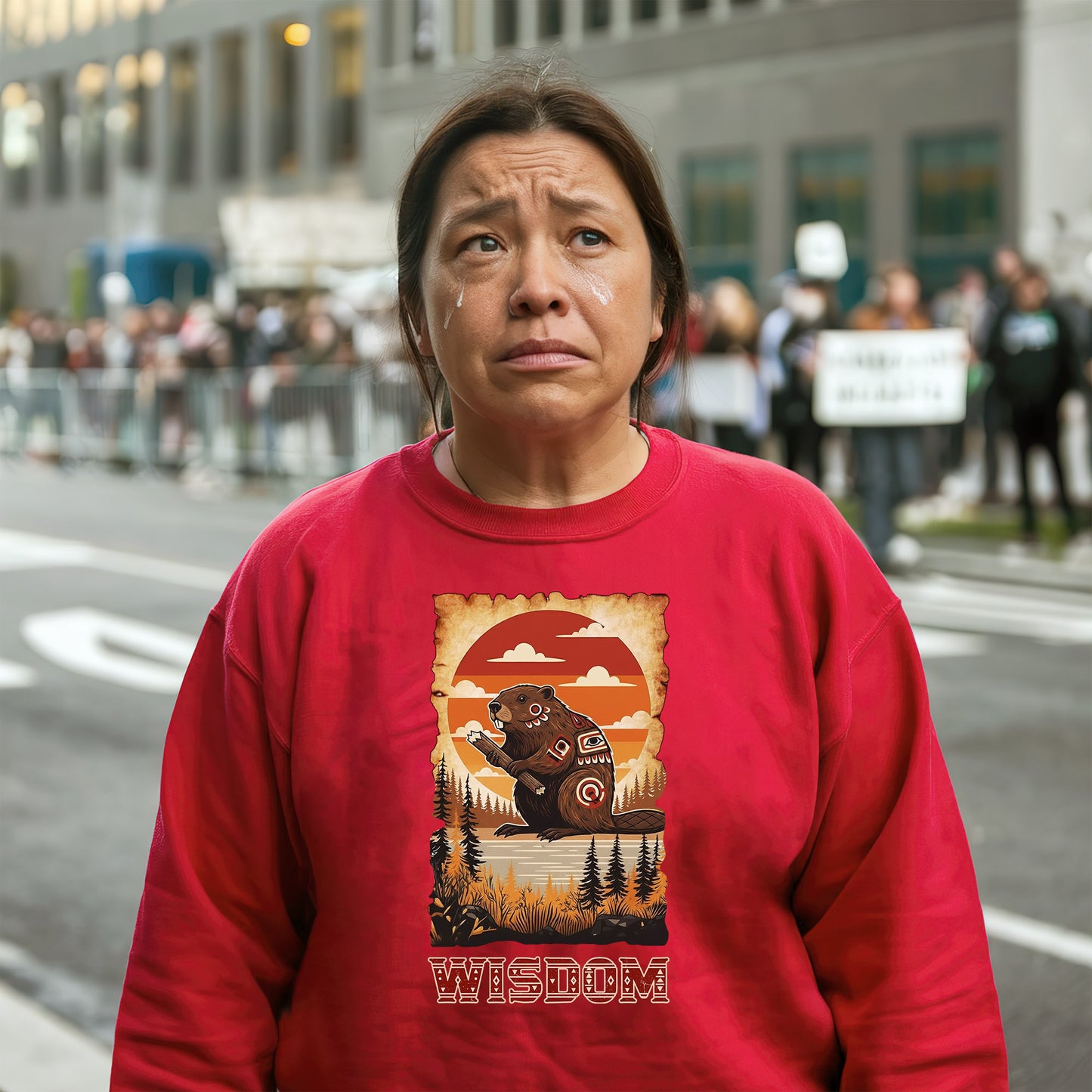 The Seven Sacred Laws Animal - Beaver Native American Unisex T-shirt/T-shirt V-neck/Hoodie/Sweatshirt