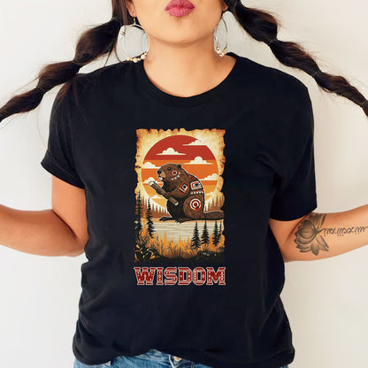 The Seven Sacred Laws Animal - Beaver Native American Unisex T-Shirt/T-Shirt V-Neck/Hoodie/Sweatshirt