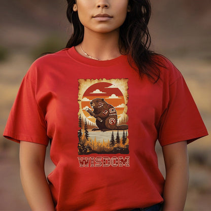 The Seven Sacred Laws Animal - Beaver Native American Unisex T-shirt/T-shirt V-neck/Hoodie/Sweatshirt