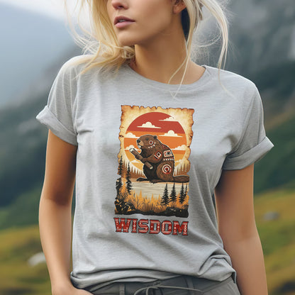 The Seven Sacred Laws Animal - Beaver Native American Unisex T-shirt/T-shirt V-neck/Hoodie/Sweatshirt