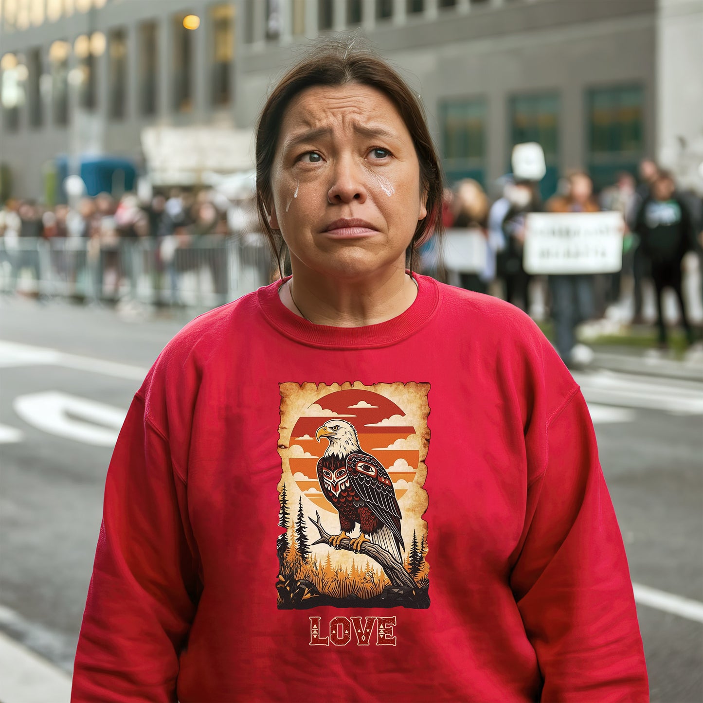 The Seven Sacred Laws Animal - Eagle Native American Unisex T-shirt/T-shirt V-neck/Hoodie/Sweatshirt