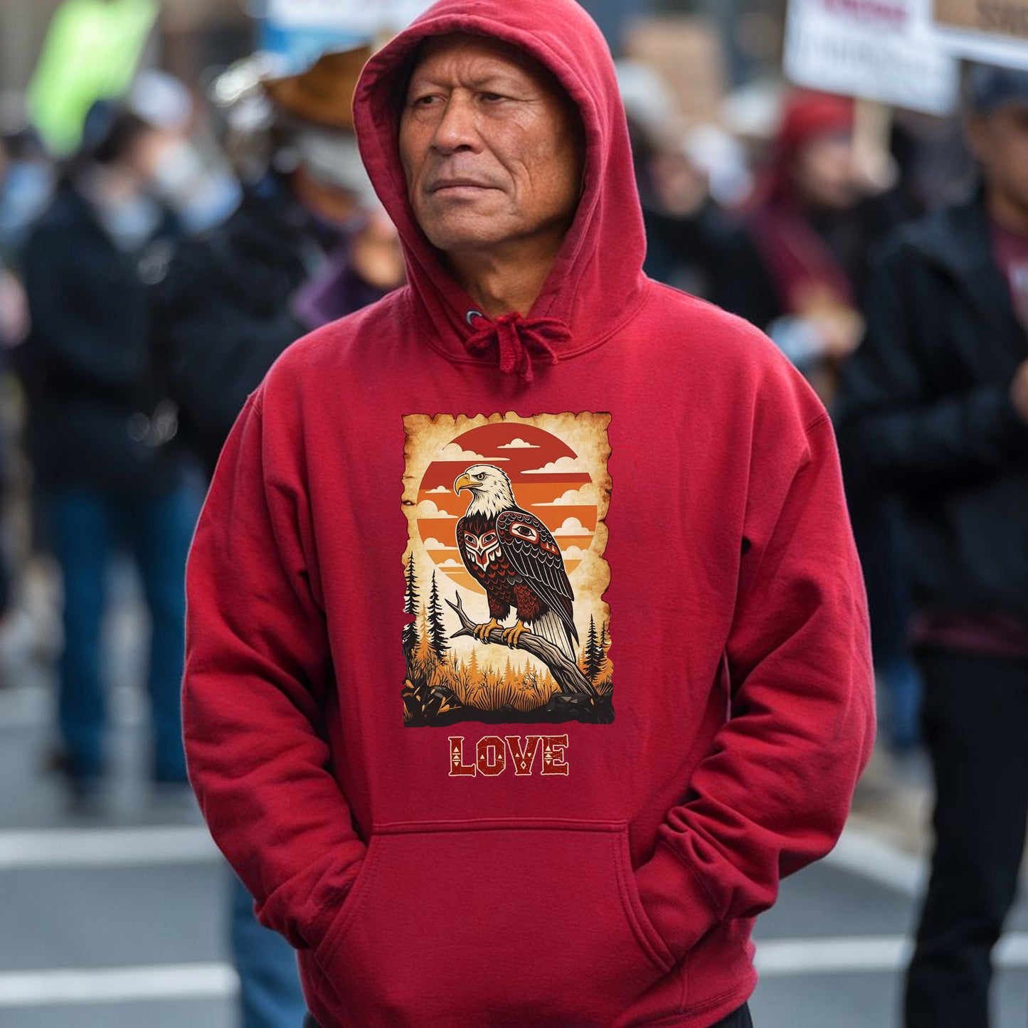 The Seven Sacred Laws Animal - Eagle Native American Unisex T-Shirt/T-Shirt V-Neck/Hoodie/Sweatshirt