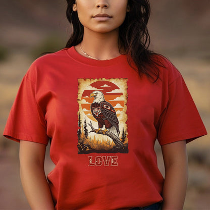 The Seven Sacred Laws Animal - Eagle Native American Unisex T-shirt/T-shirt V-neck/Hoodie/Sweatshirt