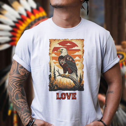 The Seven Sacred Laws Animal - Eagle Native American Unisex T-shirt/T-shirt V-neck/Hoodie/Sweatshirt