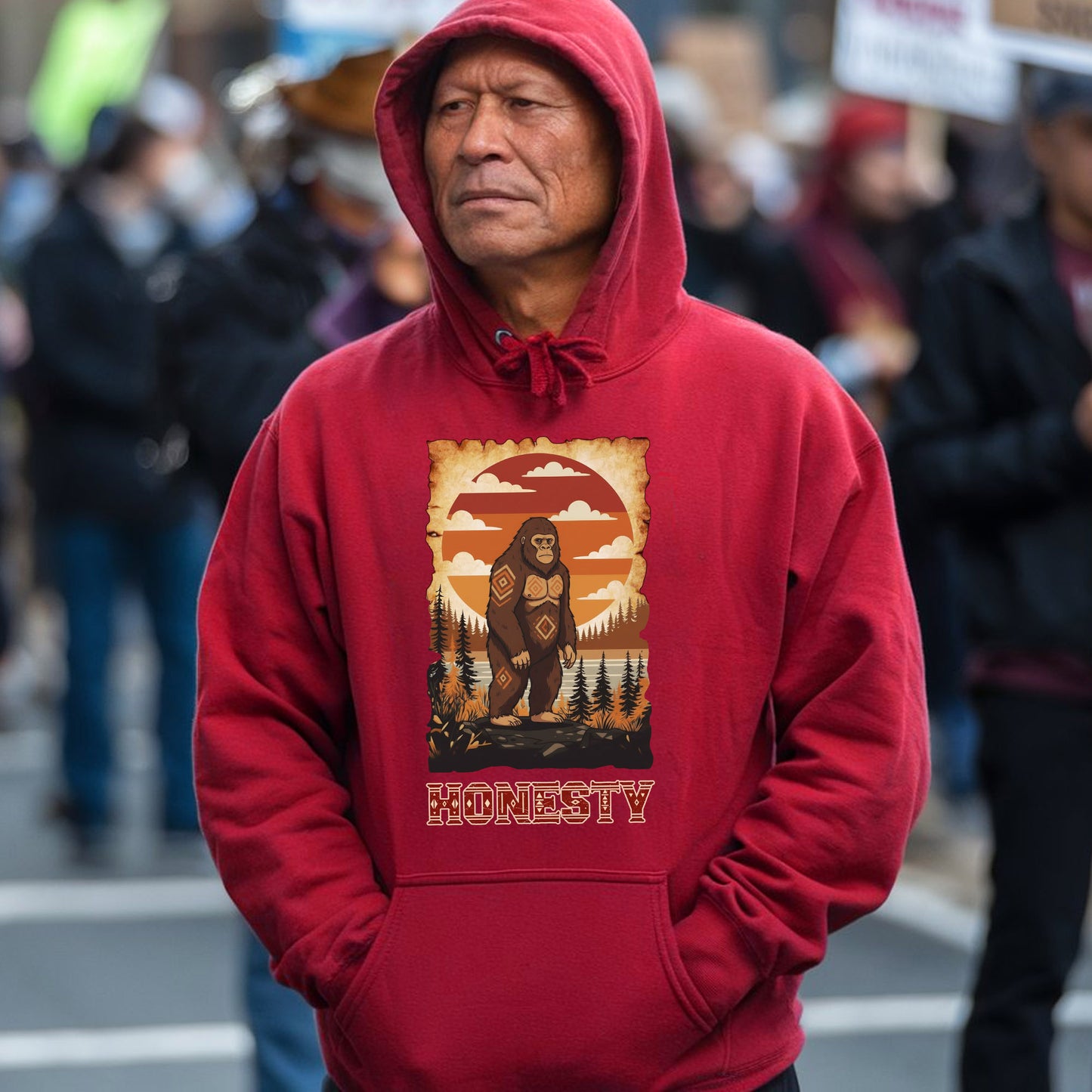 The Seven Sacred Laws Animal - Sabe Native American Unisex T-Shirt/T-Shirt V-Neck/Hoodie/Sweatshirt