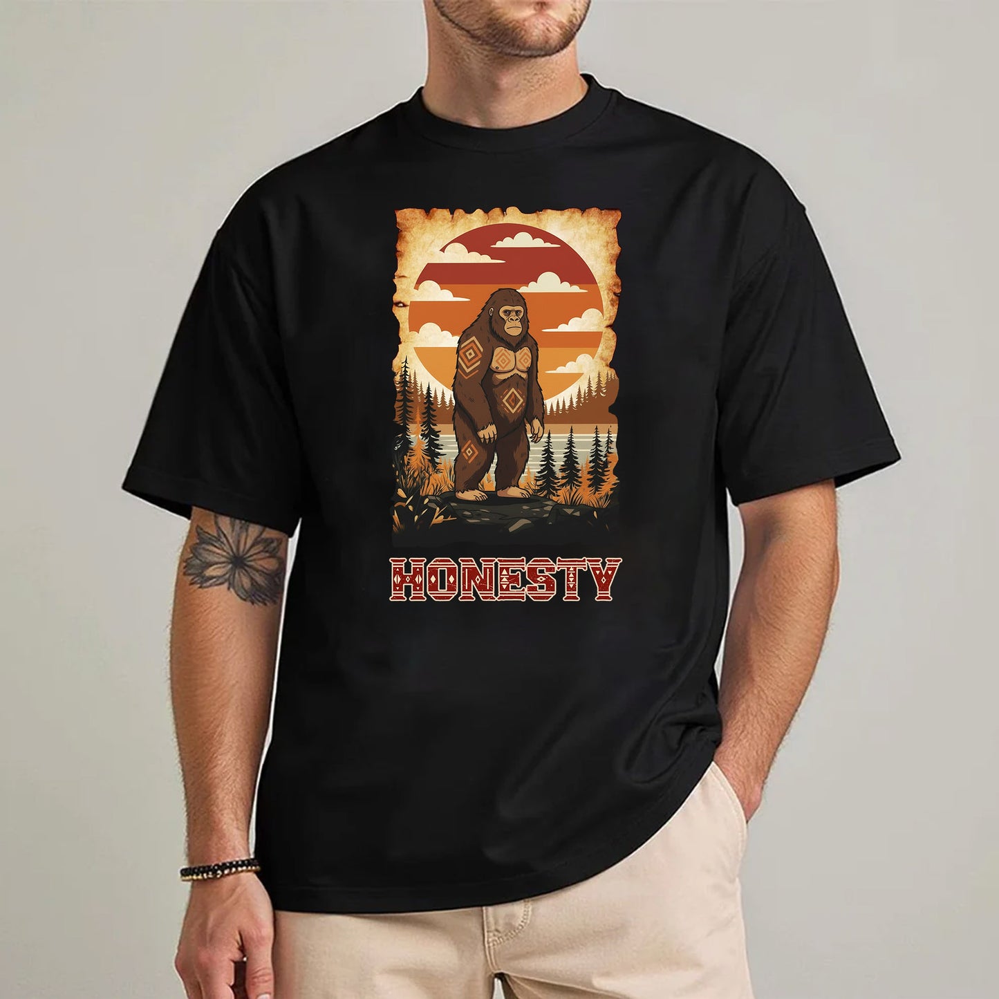 The Seven Sacred Laws Animal - Sabe Native American Unisex T-Shirt/T-Shirt V-Neck/Hoodie/Sweatshirt
