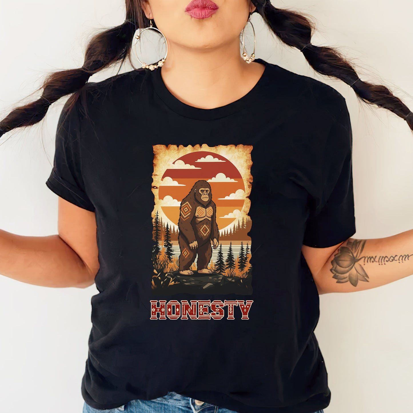 The Seven Sacred Laws Animal - Sabe Native American Unisex T-Shirt/T-Shirt V-Neck/Hoodie/Sweatshirt