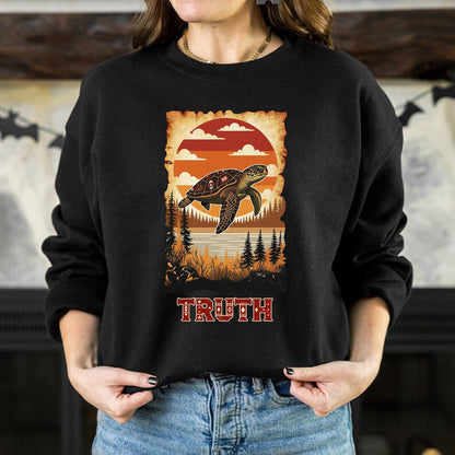 The Seven Sacred Laws Animal - Turtle Native American Unisex T-Shirt/T-Shirt V-Neck/Hoodie/Sweatshirt