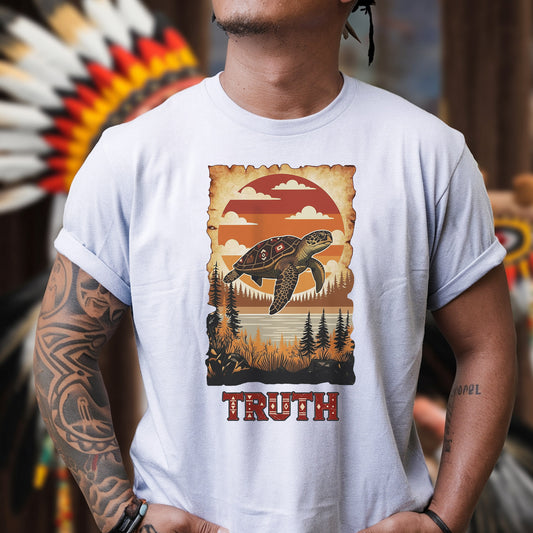 The Seven Sacred Laws Animal - Turtle Native American Unisex T-Shirt/T-Shirt V-Neck/Hoodie/Sweatshirt