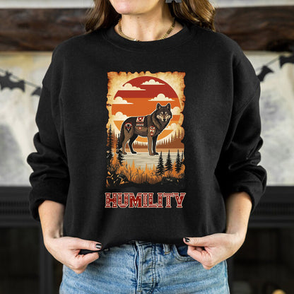 The Seven Sacred Laws Animal - Wolf Native American Unisex T-Shirt/T-Shirt V-Neck/Hoodie/Sweatshirt