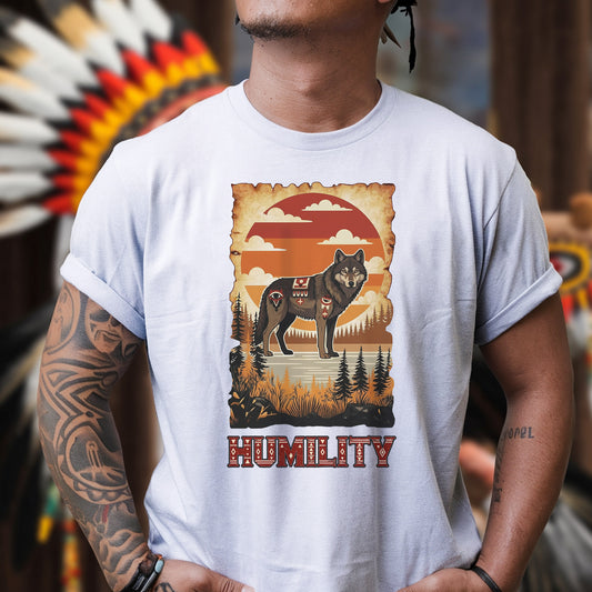 The Seven Sacred Laws Animal - Wolf Native American Unisex T-Shirt/T-Shirt V-Neck/Hoodie/Sweatshirt