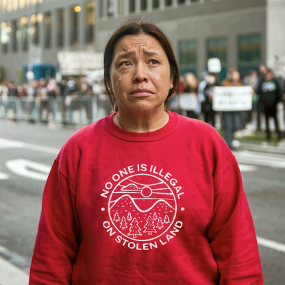 Indigenous Solidarity - No One Is Illegal on Stolen Land Unisex T-Shirt/T-Shirt V-Neck/Hoodie/Sweatshirt