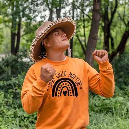 Every Child Matters Minimal Rainbow For Orange Shirt Day Unisex T-shirt/Hoodie/Sweatshirt