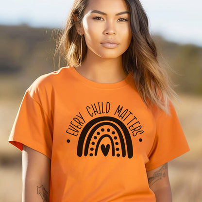 Every Child Matters Minimal Rainbow For Orange Shirt Day Unisex T-Shirt/Hoodie/Sweatshirt