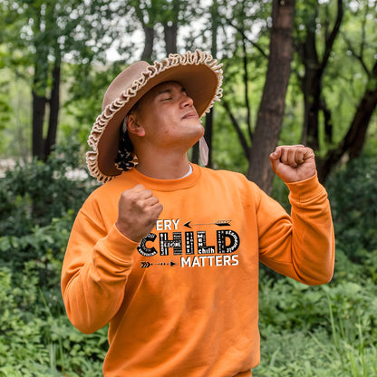 Every Child Matters Language Of Children Typography Design For Orange Shirt Day Unisex T-Shirt/Hoodie/Sweatshirt