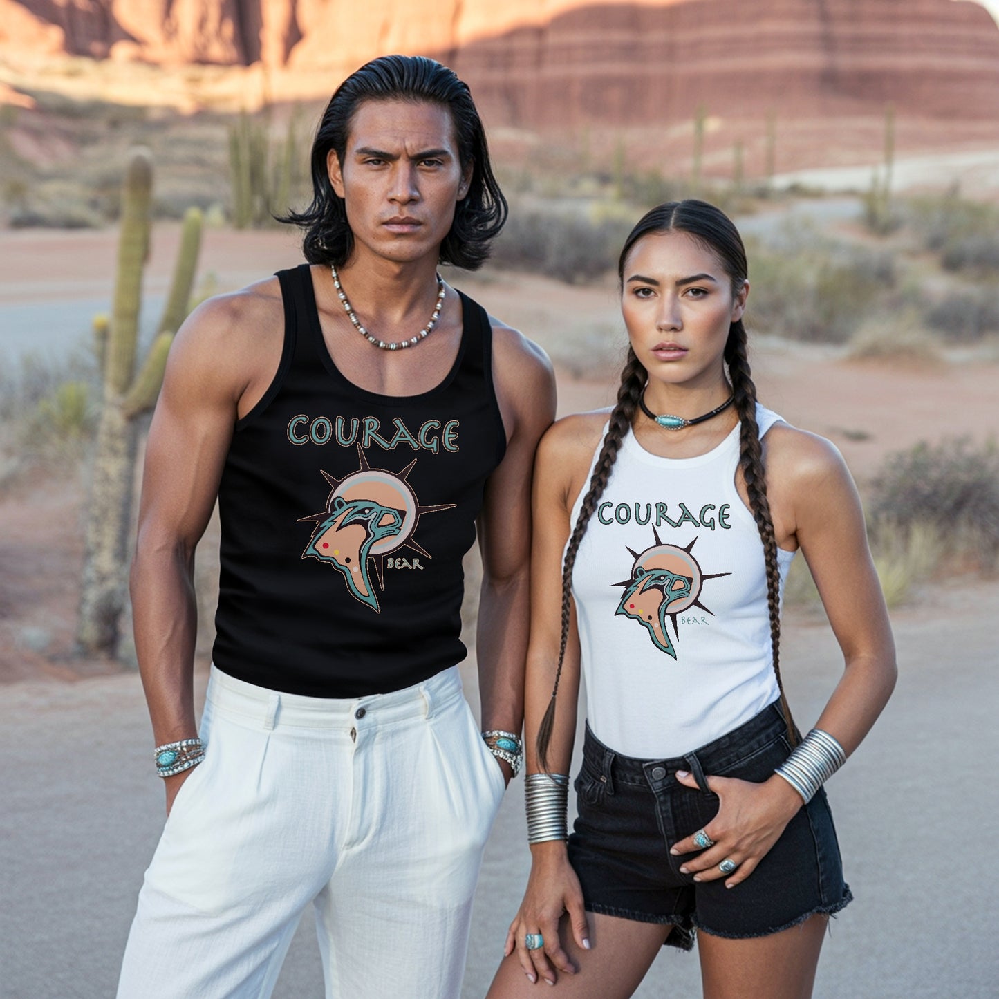 The Seven Sacred Laws - Courage Native American Unisex Tank Top