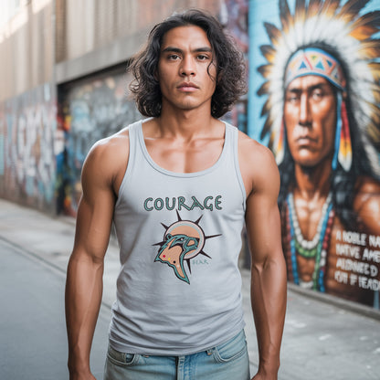 The Seven Sacred Laws - Courage Native American Unisex Tank Top
