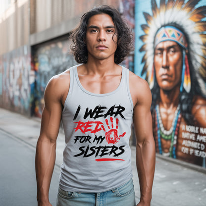 I Wear Red For My Sisters Unisex Tank Top