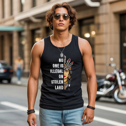 No One Is Illegal On Stolen Land Unisex Tank Top