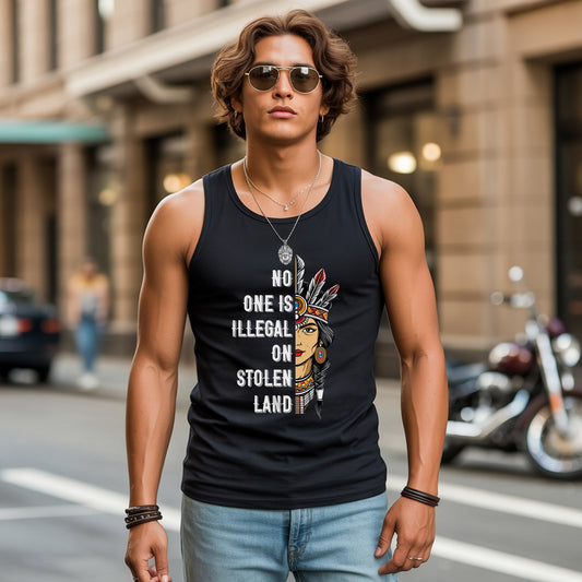 No One Is Illegal On Stolen Land Unisex Tank Top