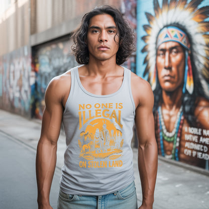 No One Is Illegal on Stolen Land Justice Unisex Tank Top
