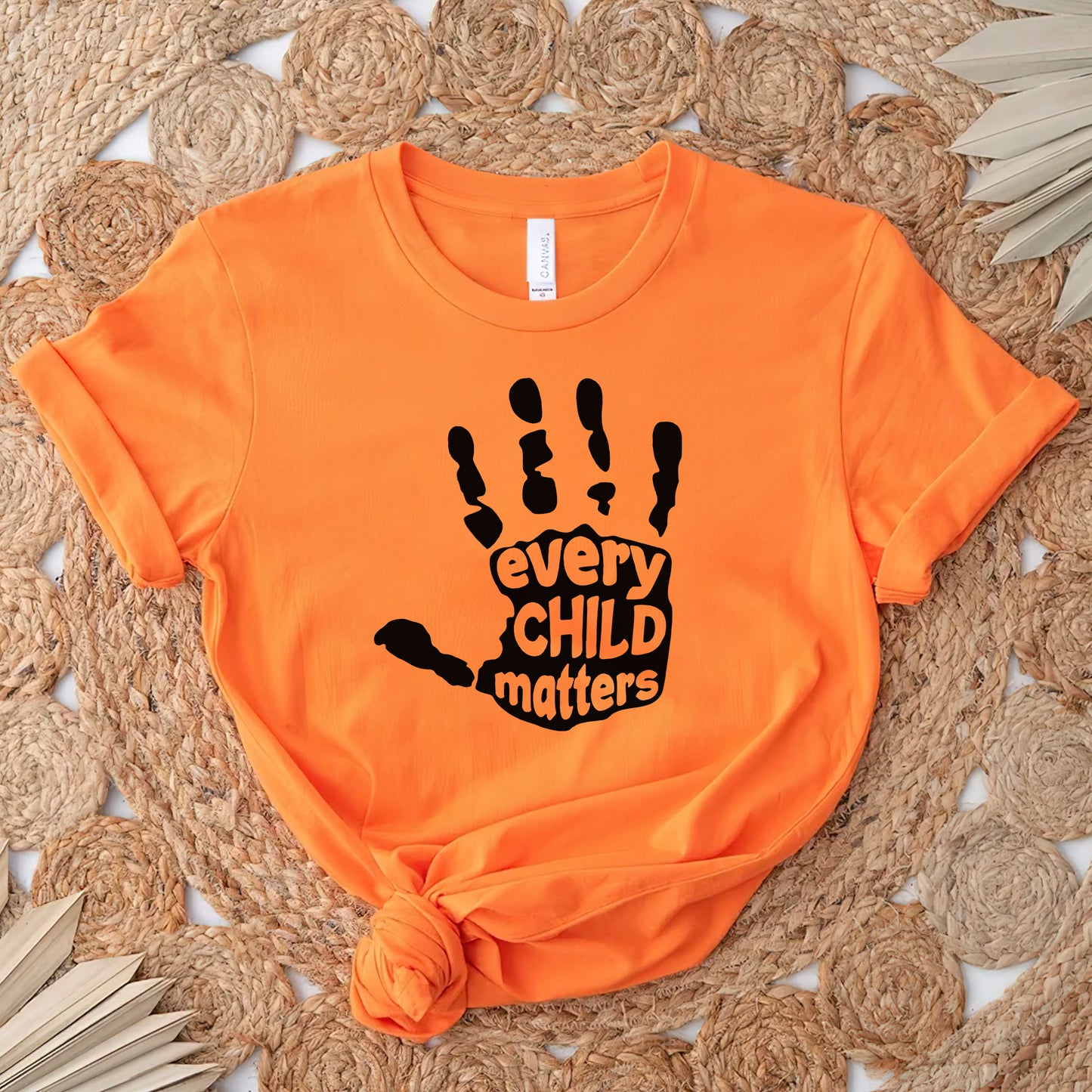 Every Child Matters Bold Handprint For Orange Shirt Day Unisex T-Shirt/Hoodie/Sweatshirt