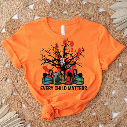Every Child Matters Indigenous Roots Red Hand Design For Orange Shirt Day Unisex T-Shirt/Hoodie/Sweatshirt