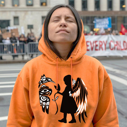Every Child Matters Healing Spirit With Angel Raven Design For Orange Shirt Day Unisex T-shirt/Hoodie/Sweatshirt