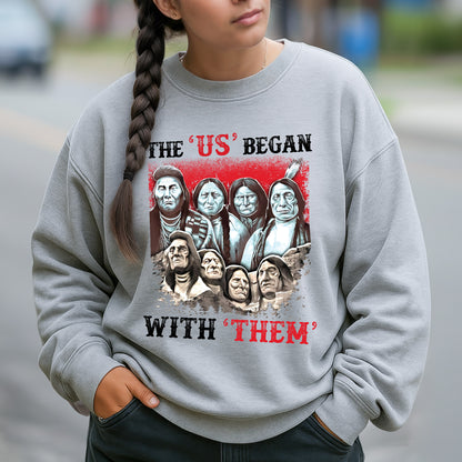 "The US Began With Them" - Native American Chiefs Tribute Unisex T-Shirt/T-Shirt V-Neck/Hoodie/Sweatshirt