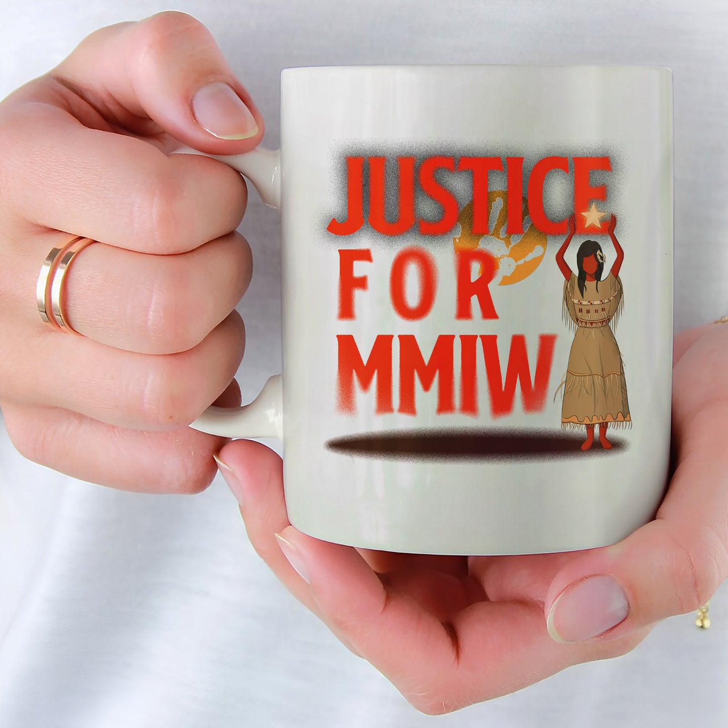 Justice For MMIW Ceramic Coffee Mug 007