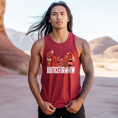 Justice for MMIW Empowering Indigenous Voices Unisex Tank Top