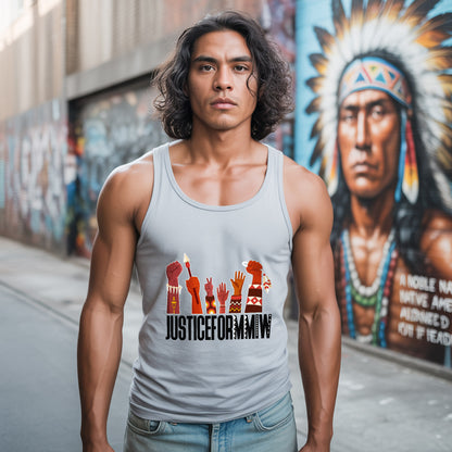 Justice for MMIW Empowering Indigenous Voices Unisex Tank Top