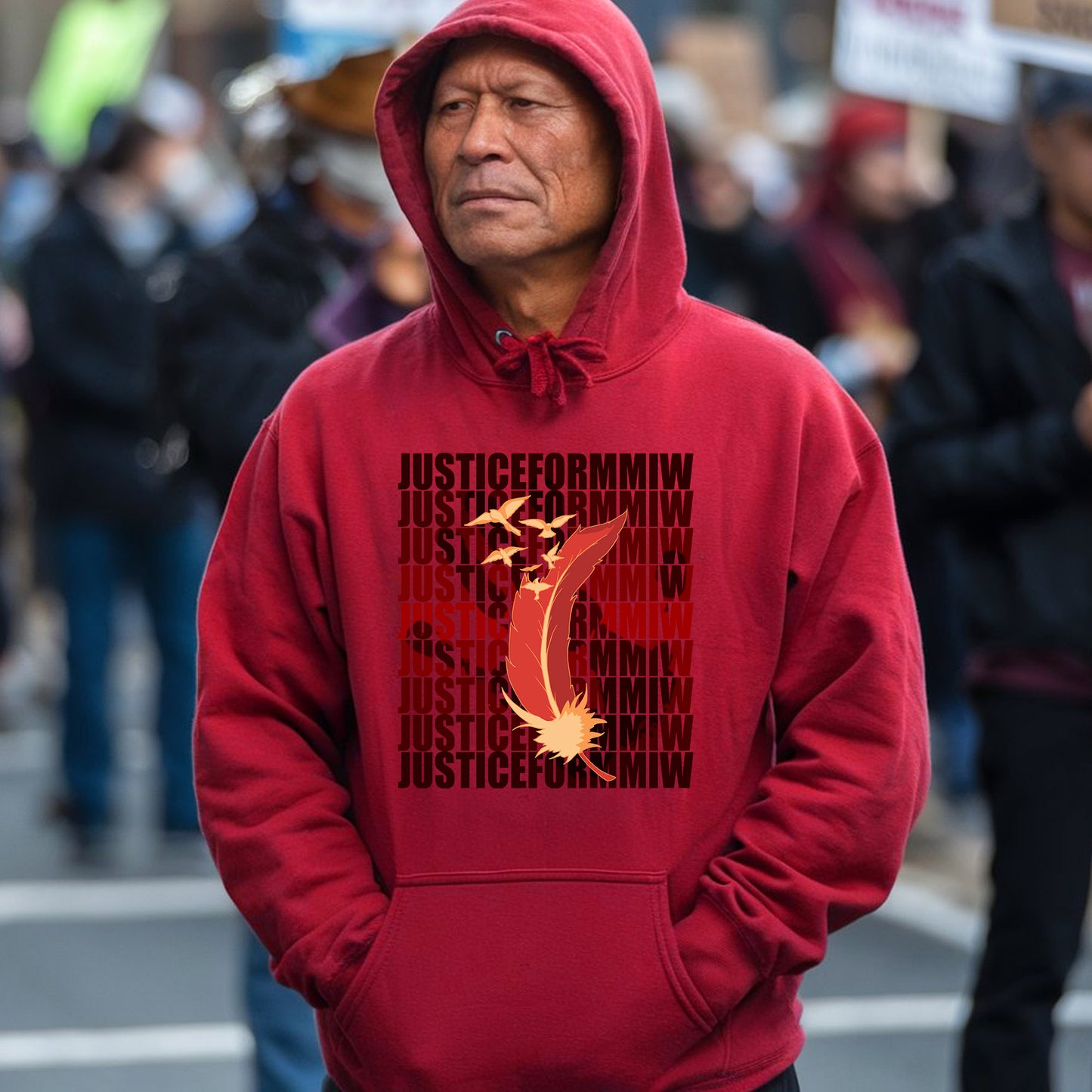 Justice For MMIW Unisex Feather T-Shirt/Hoodie/Sweatshirt