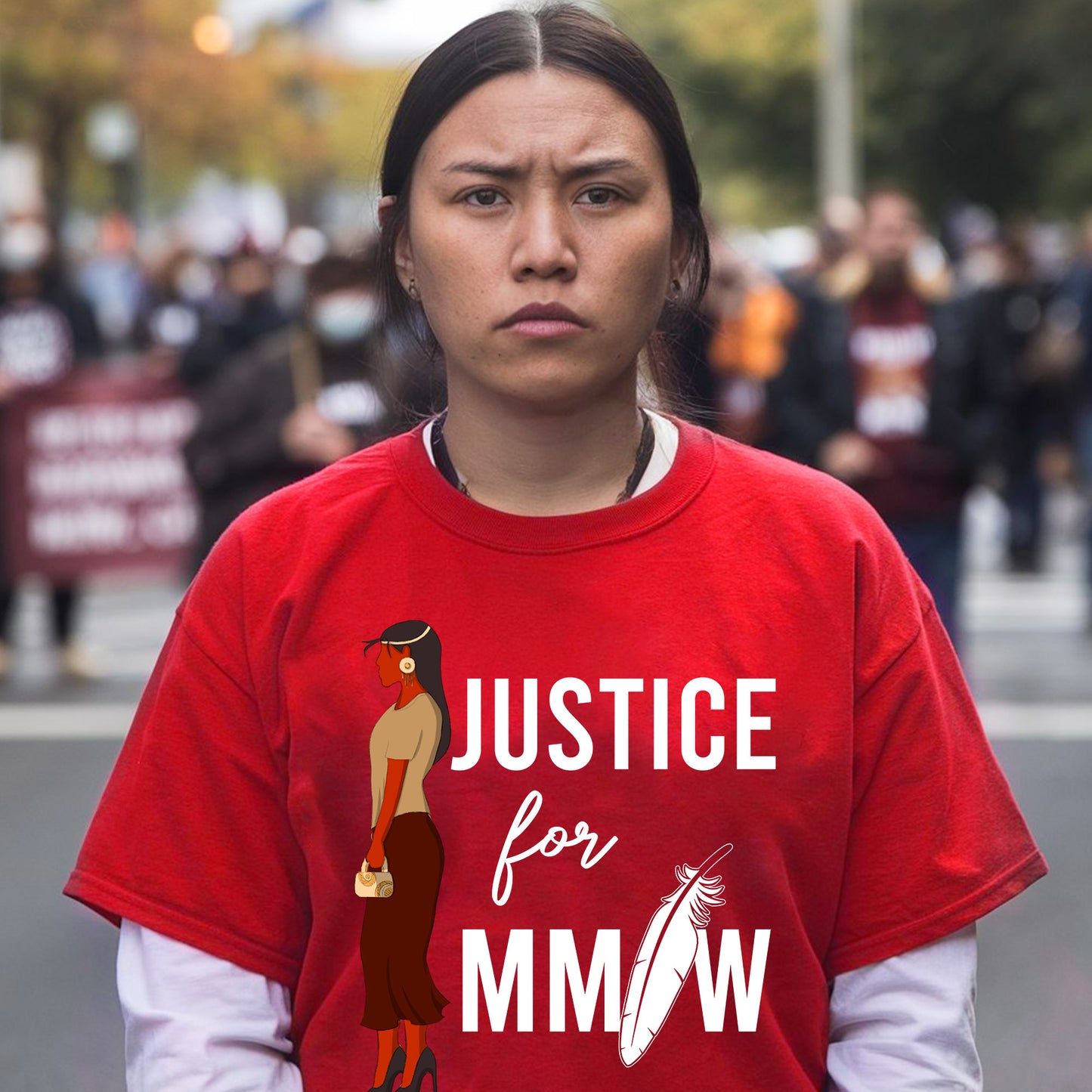 Justice For MMIW Unisex Feather T-Shirt/Hoodie/Sweatshirt