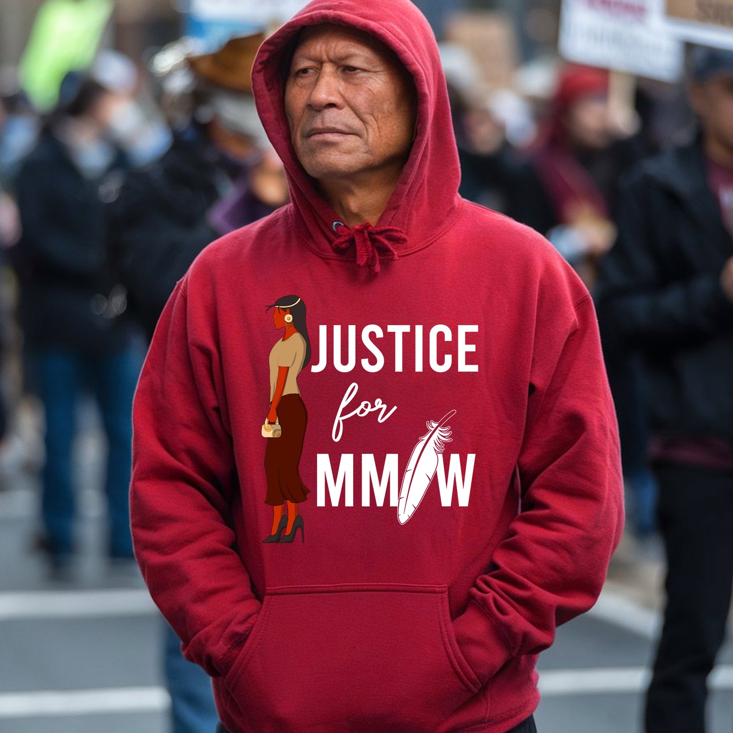 Justice For MMIW Unisex Feather T-Shirt/Hoodie/Sweatshirt