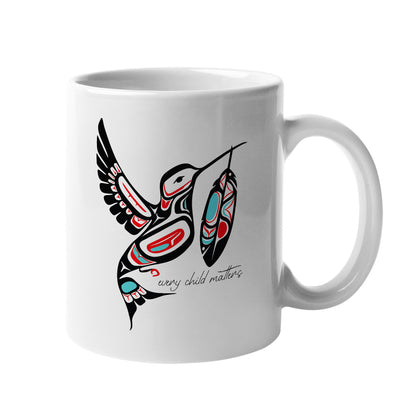 Every Child Matters Hummingbird With Feather Design Ceramic Coffee Mug
